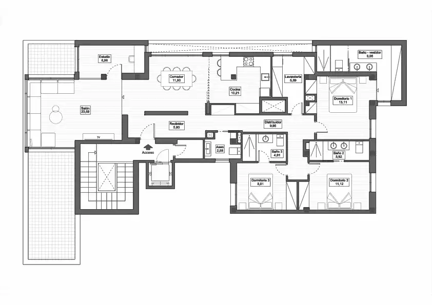 Attique avec terrasse à vendre à Barrio de Salamanca, imagen 69