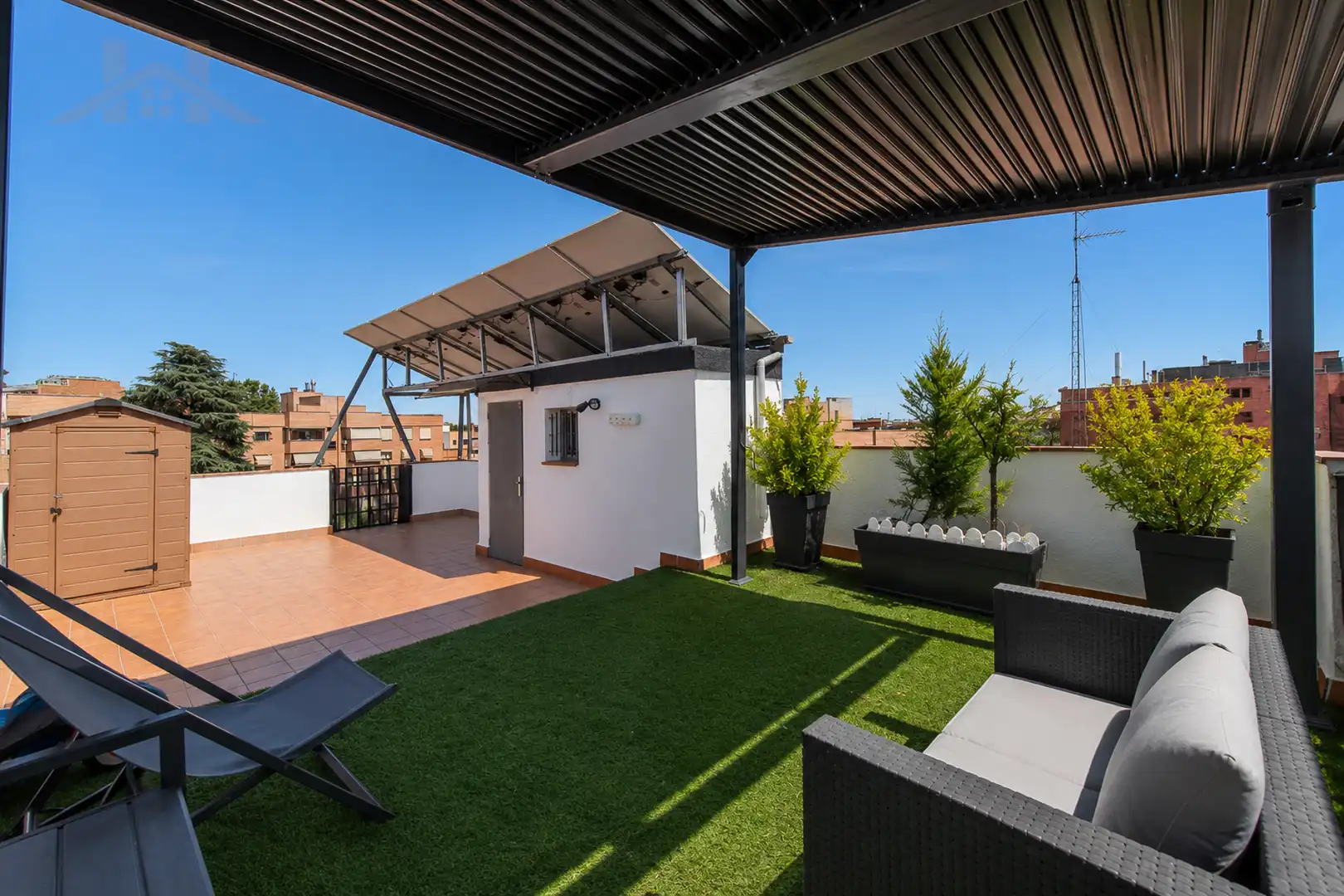 Terraza de Casa adosada en venta en Alcobendas con Aire acondicionado, Calefacción y Jardín privado