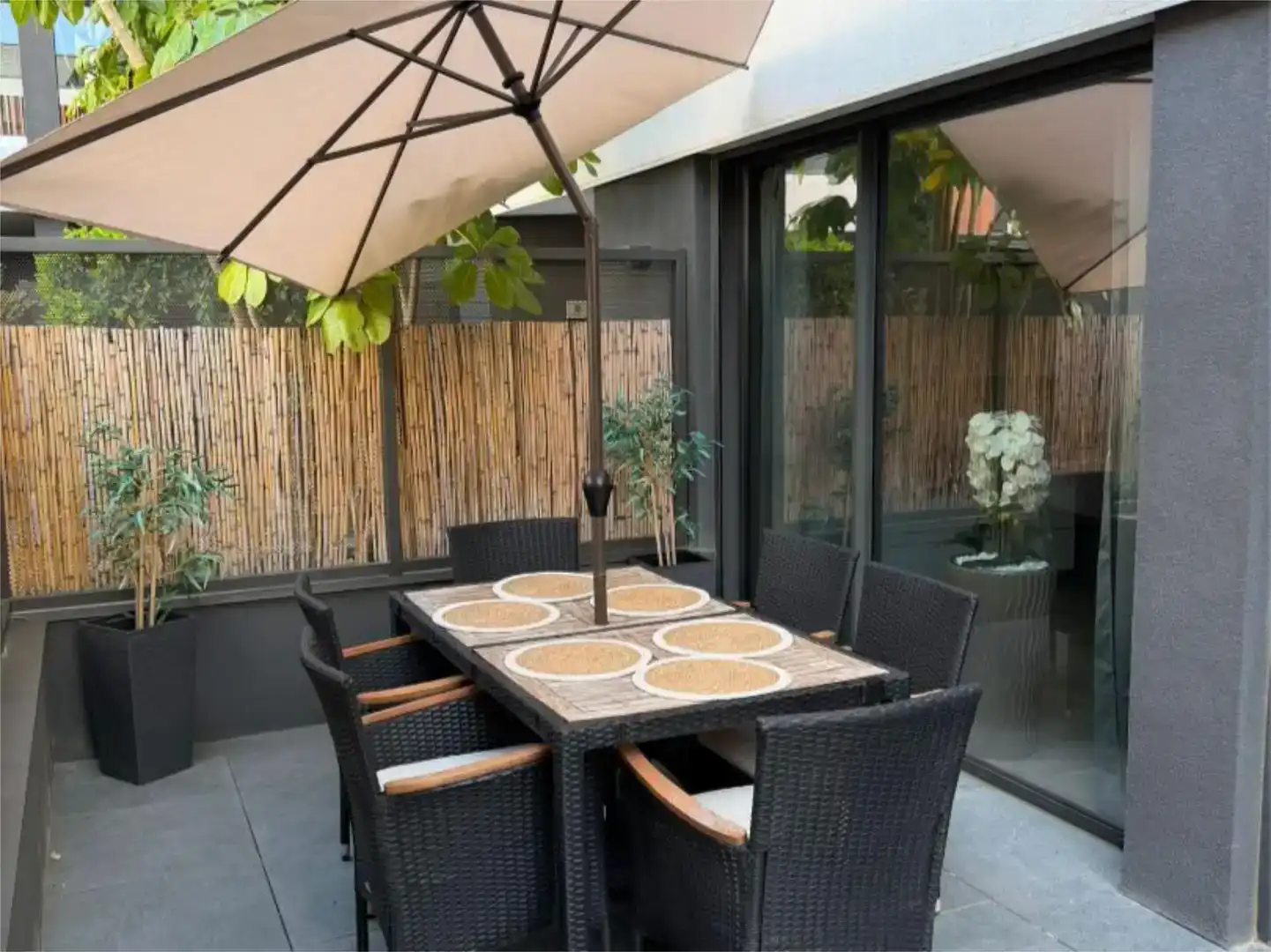 Terrasse von Wohnungen zum Verkauf in  Palma de Mallorca mit Klimaanlage und Schwimmbad