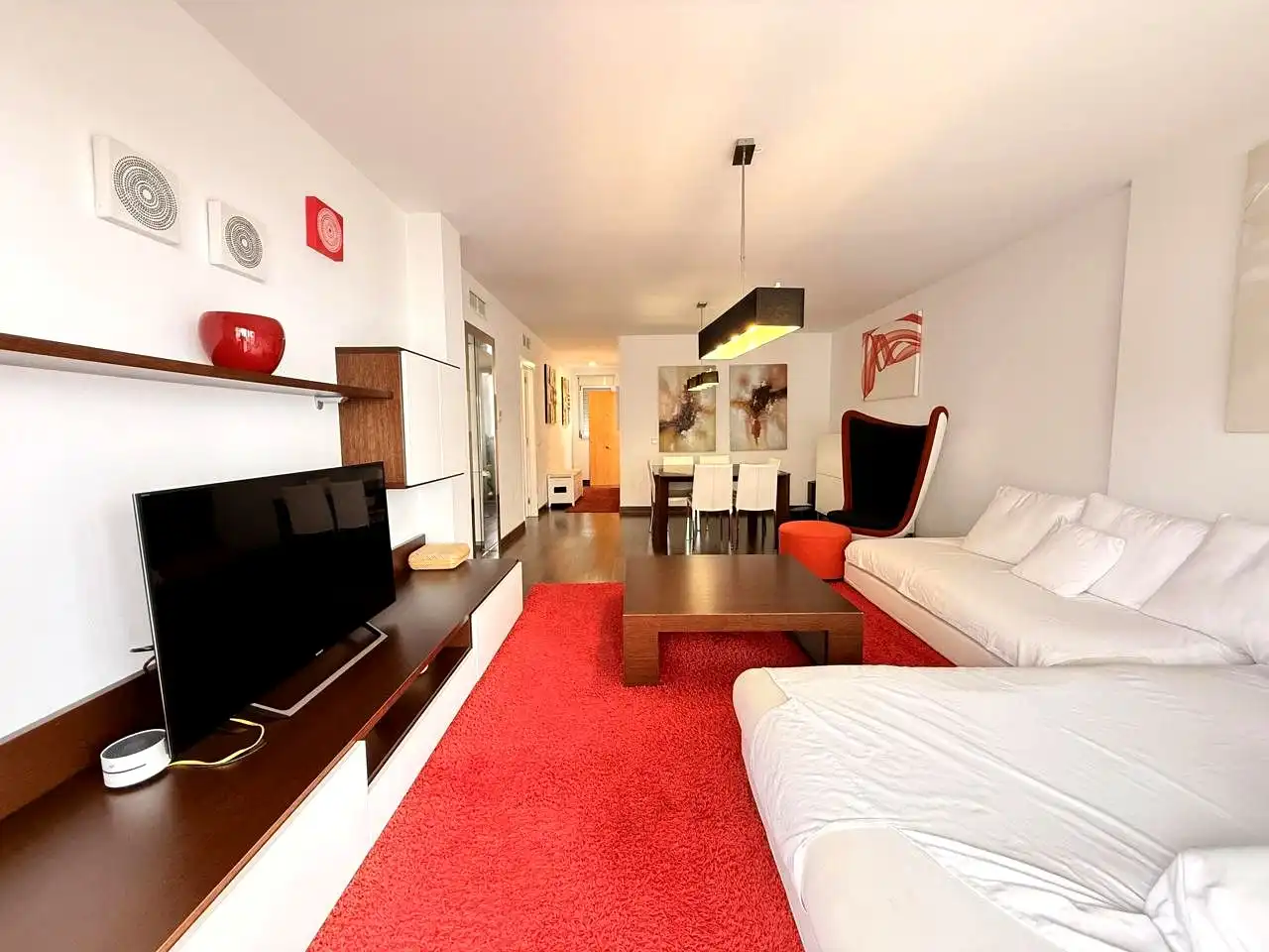 Sala d'estar de Pis en venda en Eivissa amb Aire condicionat, Terrassa i Moblat