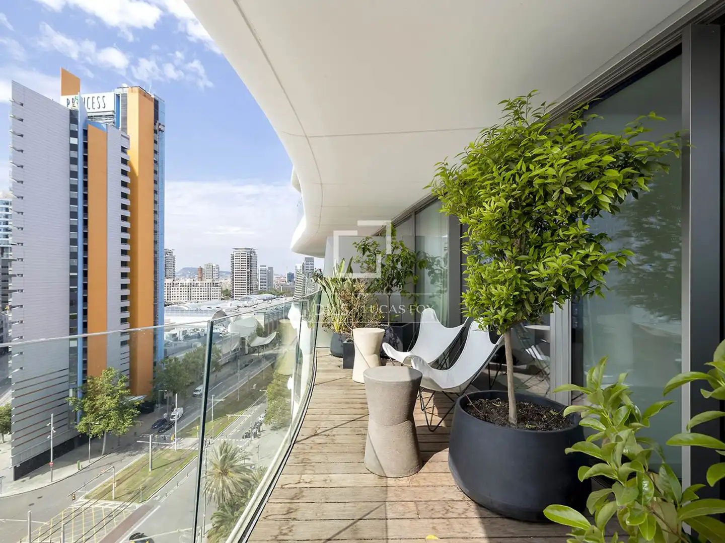 Terrasse von Wohnung zum Verkauf in Barcelona mit Klimaanlage, Heizung und Parkett