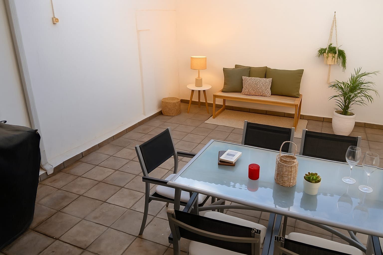 Terrace of Single-family semi-detached for sale in Mijas  with Air Conditioner, Terrace and Furnished