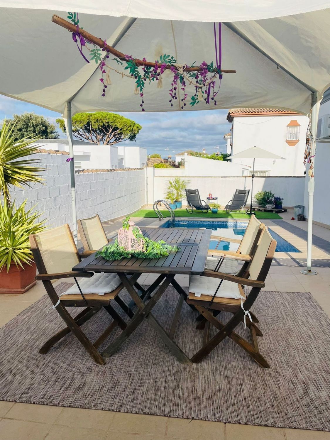 Piscina de Casa o xalet en venda en Chiclana de la Frontera amb Aire condicionat, Calefacció i Jardí privat