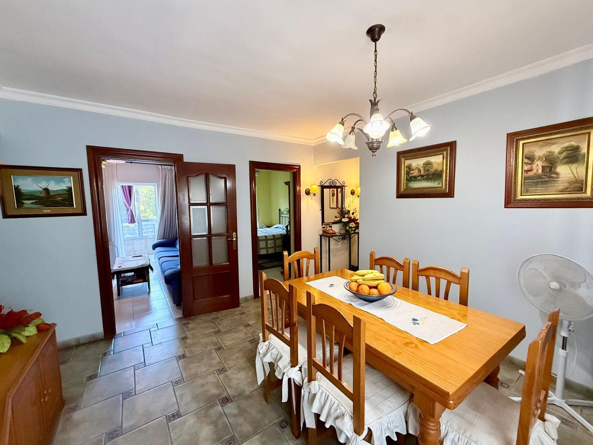 Dining room of Flat for sale in  Almería Capital  with Furnished and Balcony