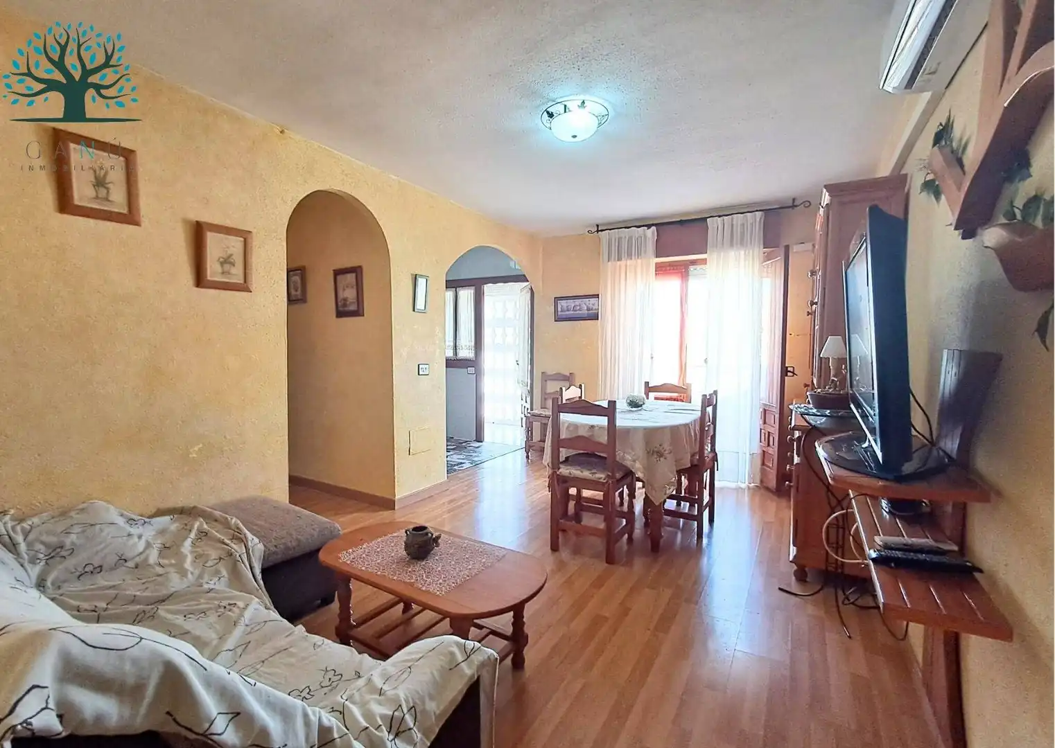 Sala de estar de Apartamento en venta en Mazarrón con Aire acondicionado, Terraza y Amueblado
