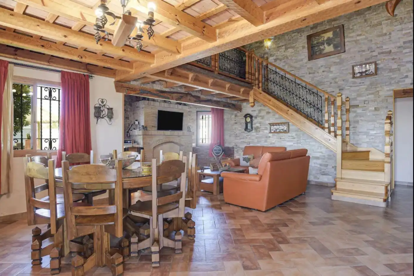 Sala de estar de Finca rústica en venta en Vejer de la Frontera con Aire acondicionado, Jardín privado y Terraza