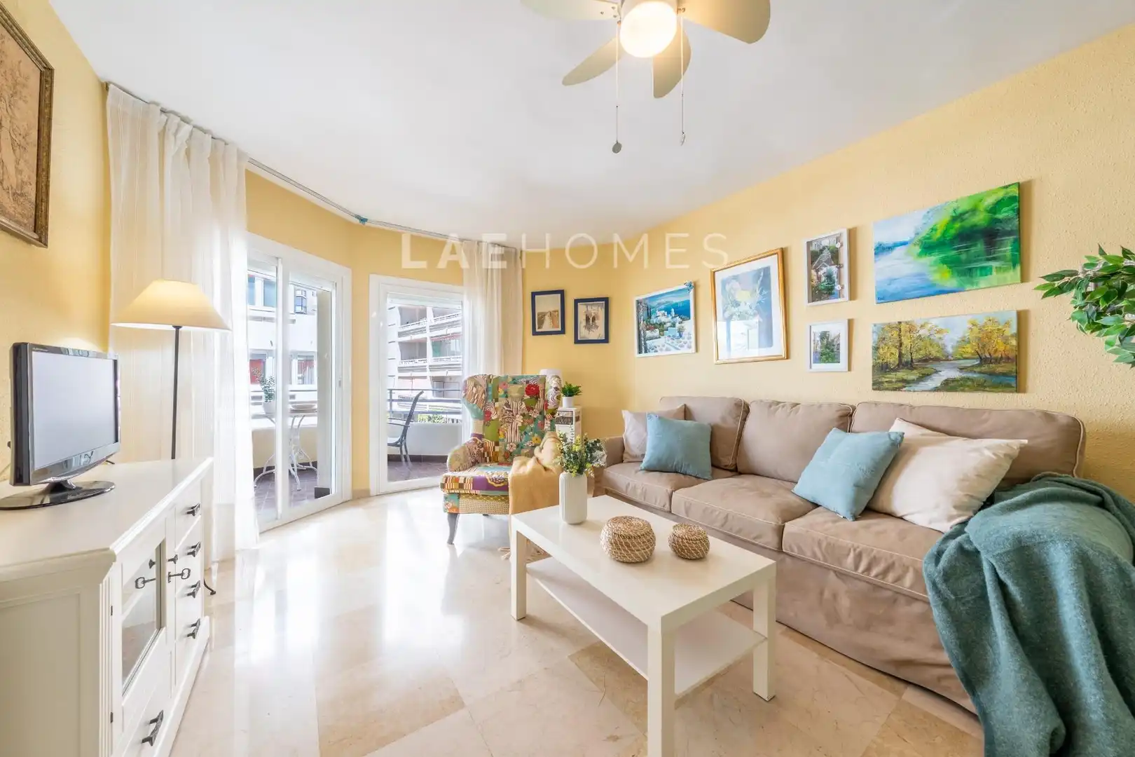 Sala de estar de Apartamento en venta en Marbella con Terraza