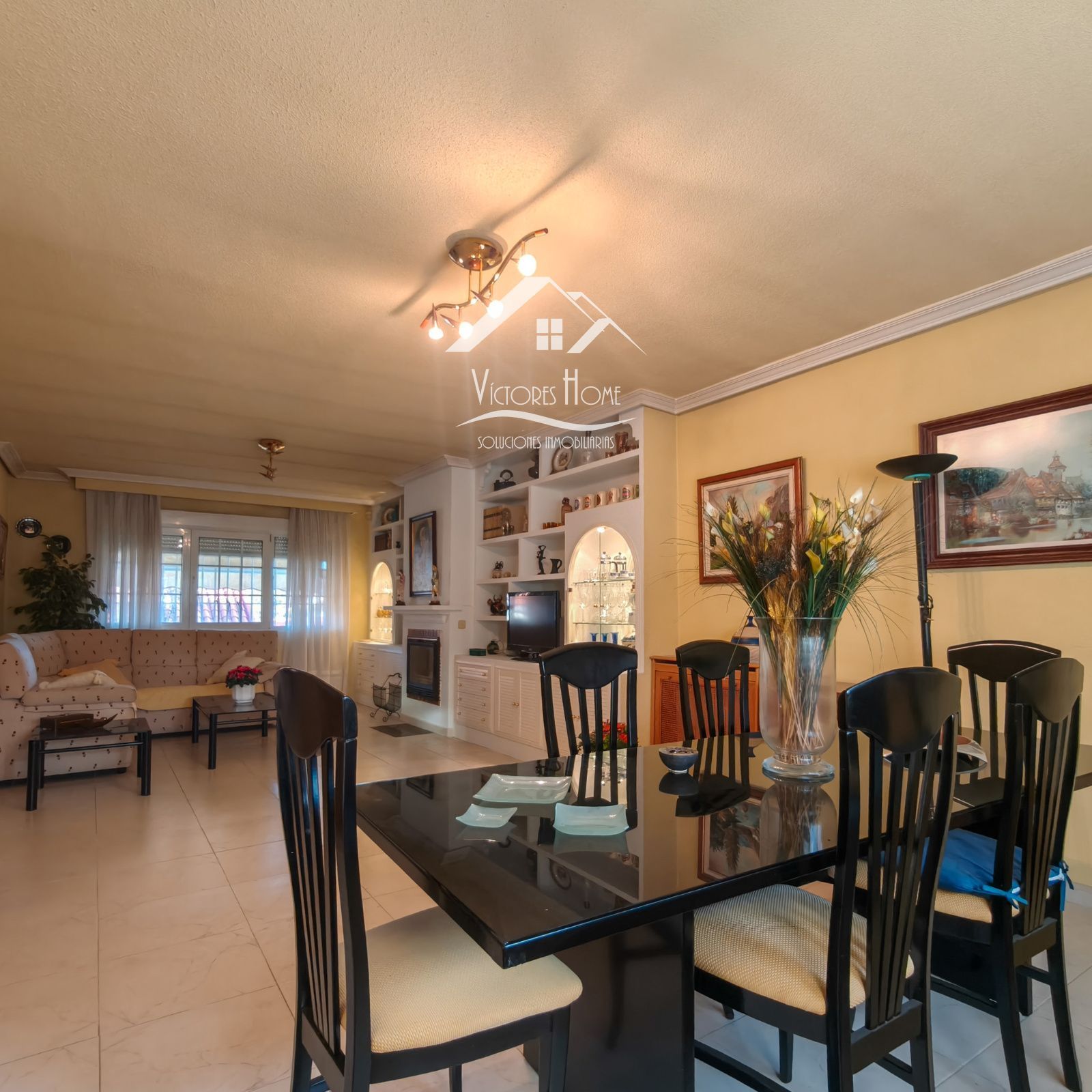 Dining room of House or chalet for sale in San Agustín del Guadalix  with Air Conditioner, Heating and Parquet flooring