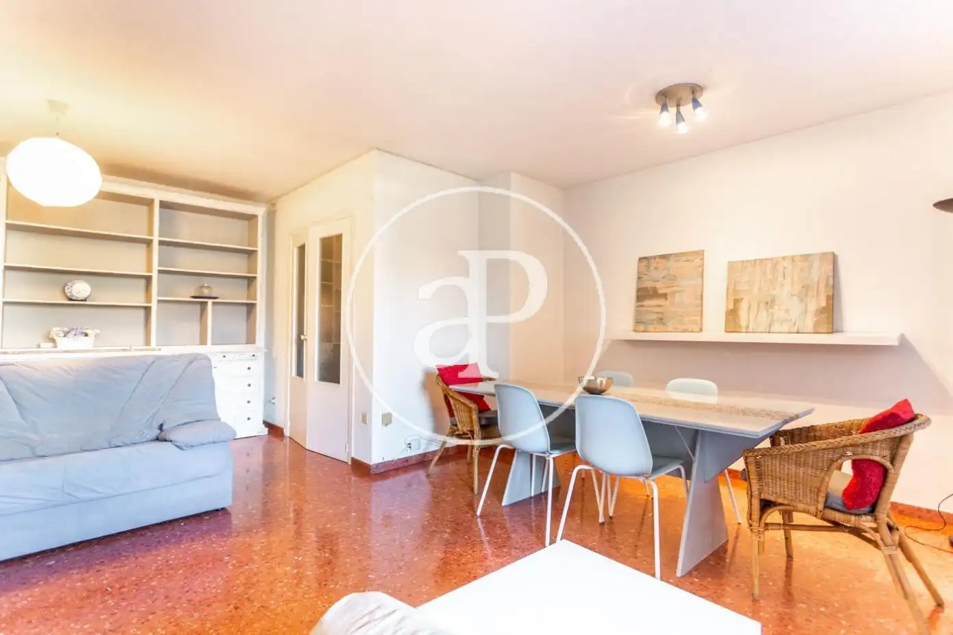 Sala de estar de Piso de alquiler en Valencia con Calefacción, Jardín privado y Amueblado