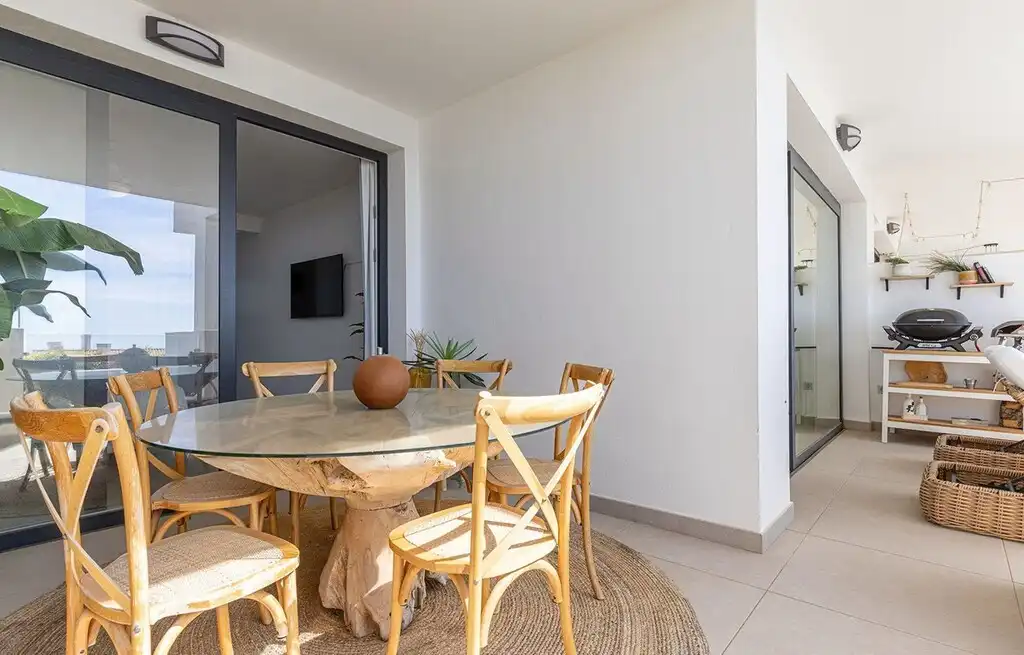 Terraza de Apartamento en venta en Benalmádena con Aire acondicionado, Calefacción y Jardín privado
