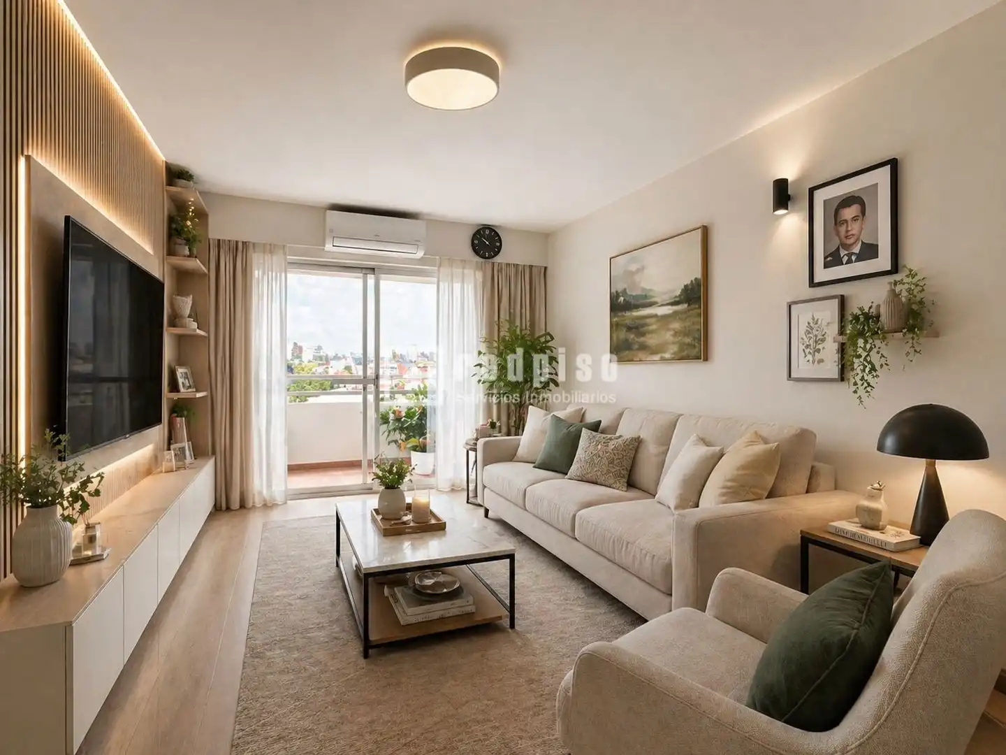 Sala de estar de Piso en venta en Málaga con Terraza