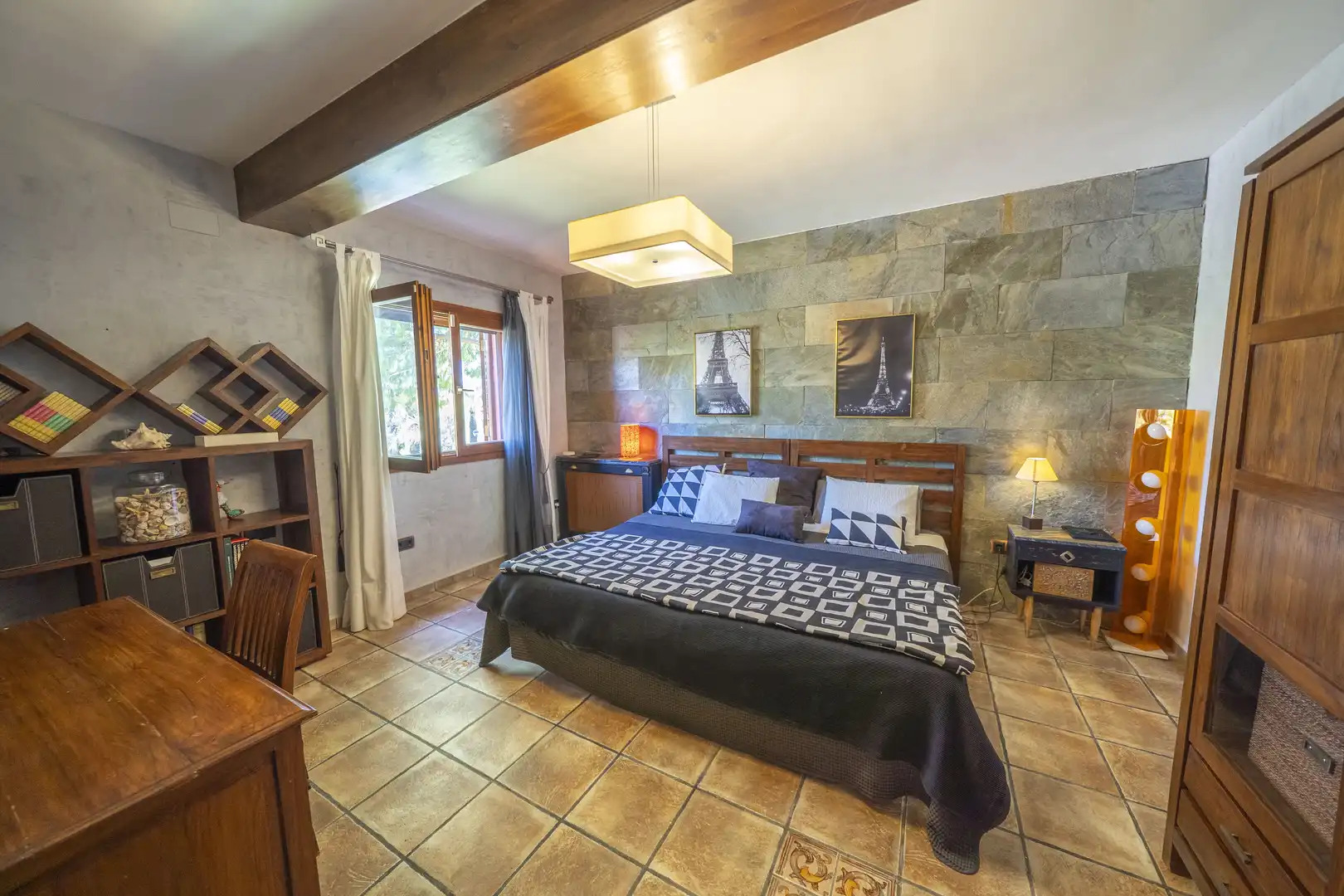 Habitación de Finca rústica en venta en Náquera con Aire acondicionado, Calefacción y Terraza