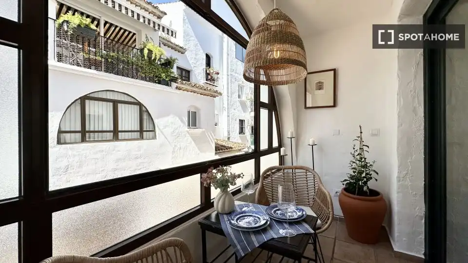Balcony of Apartments for share in Torremolinos  with Air Conditioner, Terrace and Furnished