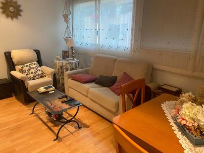 Living room of Attic for sale in  Barcelona Capital  with Heating, Terrace and Furnished