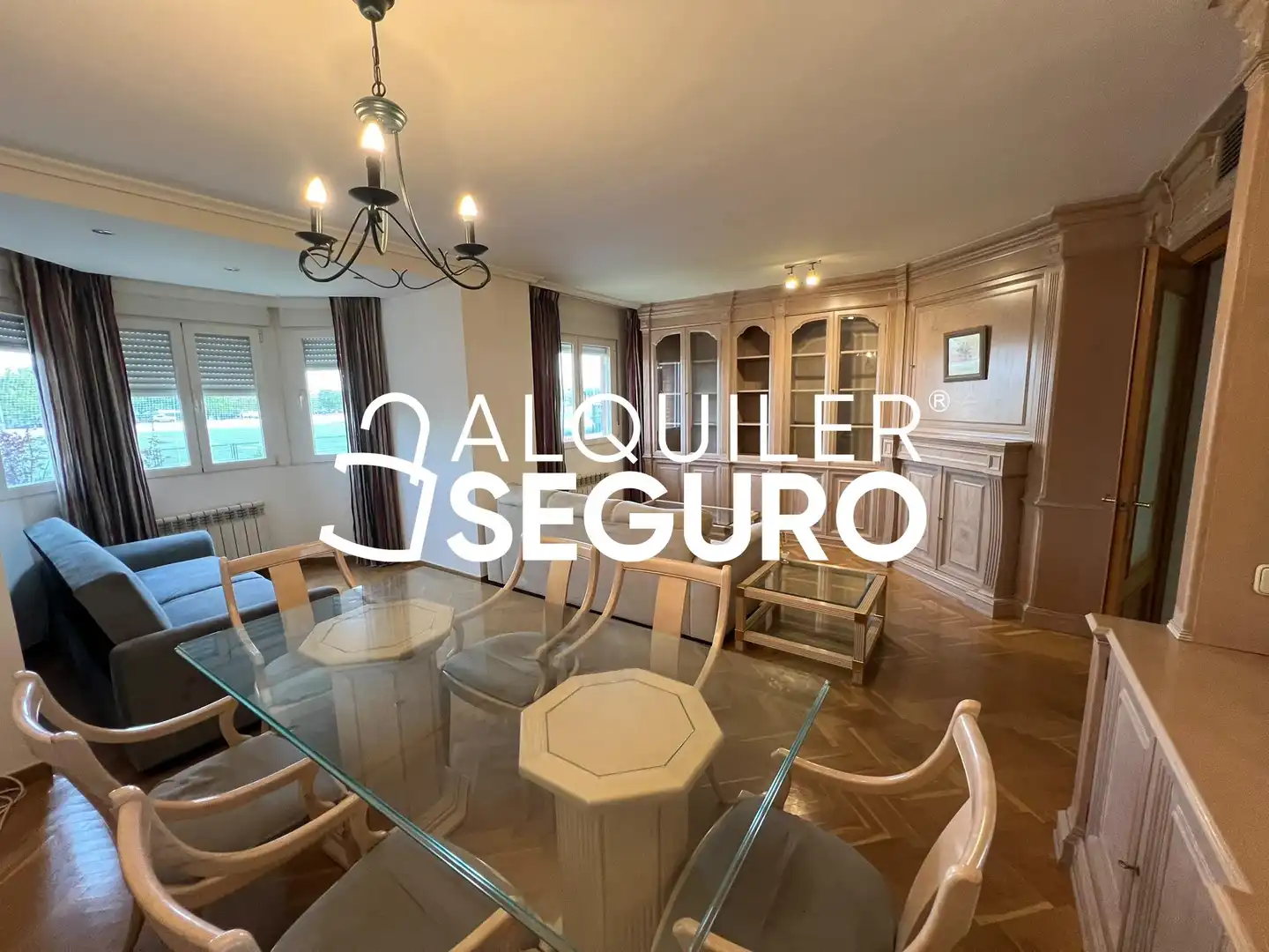 Dining room of Flat for rent in Madrid  with Air Conditioner, Heating and Swimming Pool