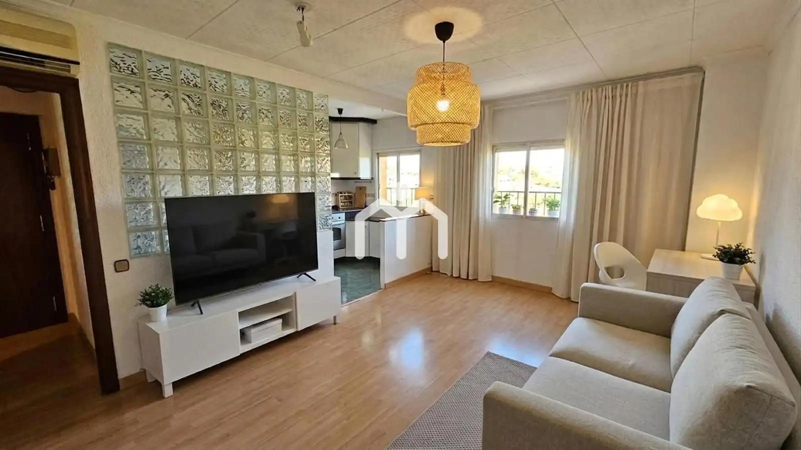 Sala de estar de Ático en venta en Montgat con Aire acondicionado, Calefacción y Parquet