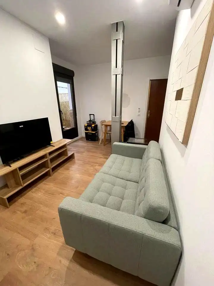 Sala d'estar de Apartament de lloguer en Madrid amb Aire condicionat, Calefacció i Terrassa