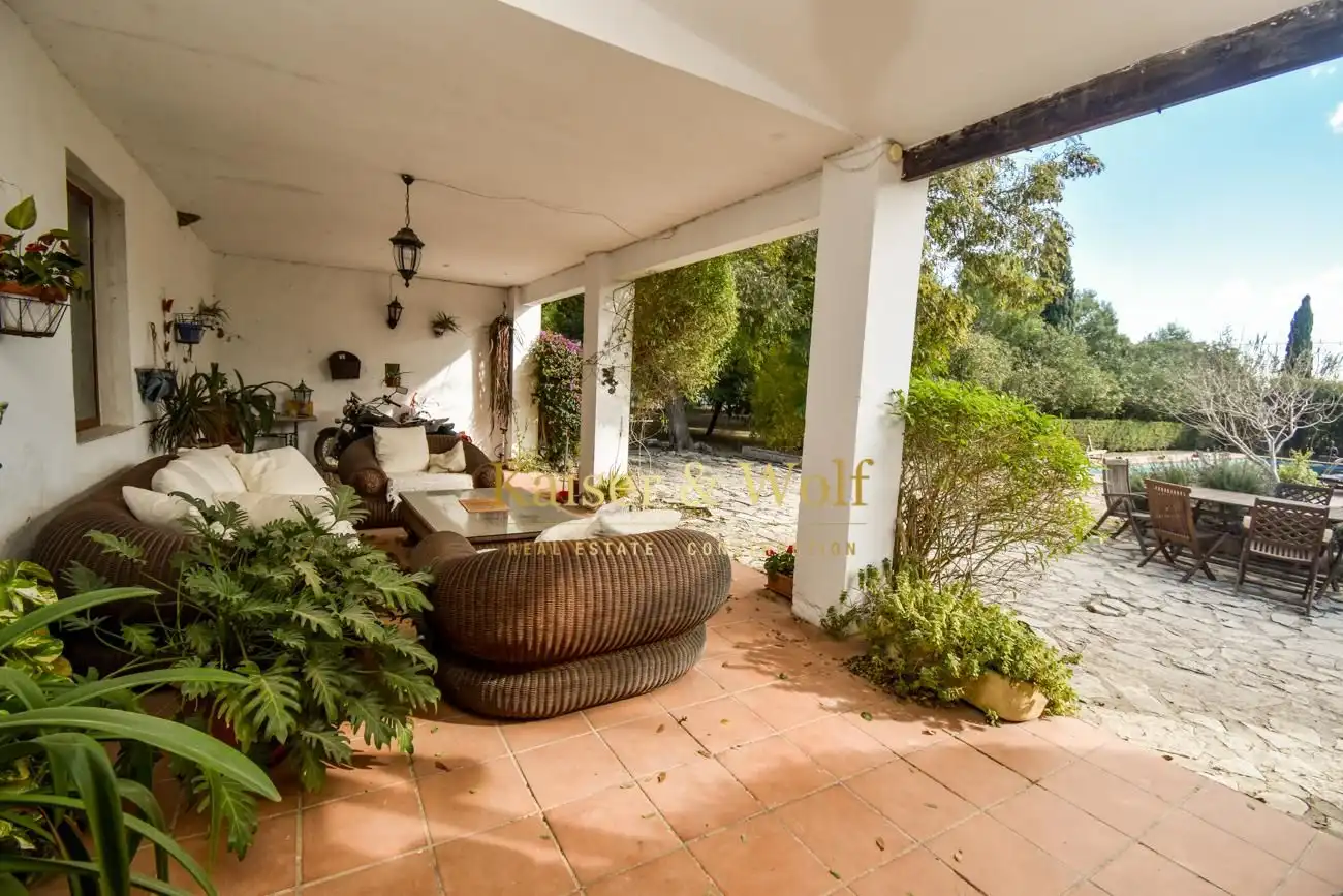 Terrasse von Country house zum Verkauf in Elche / Elx mit Klimaanlage, Privatgarten und Terrasse