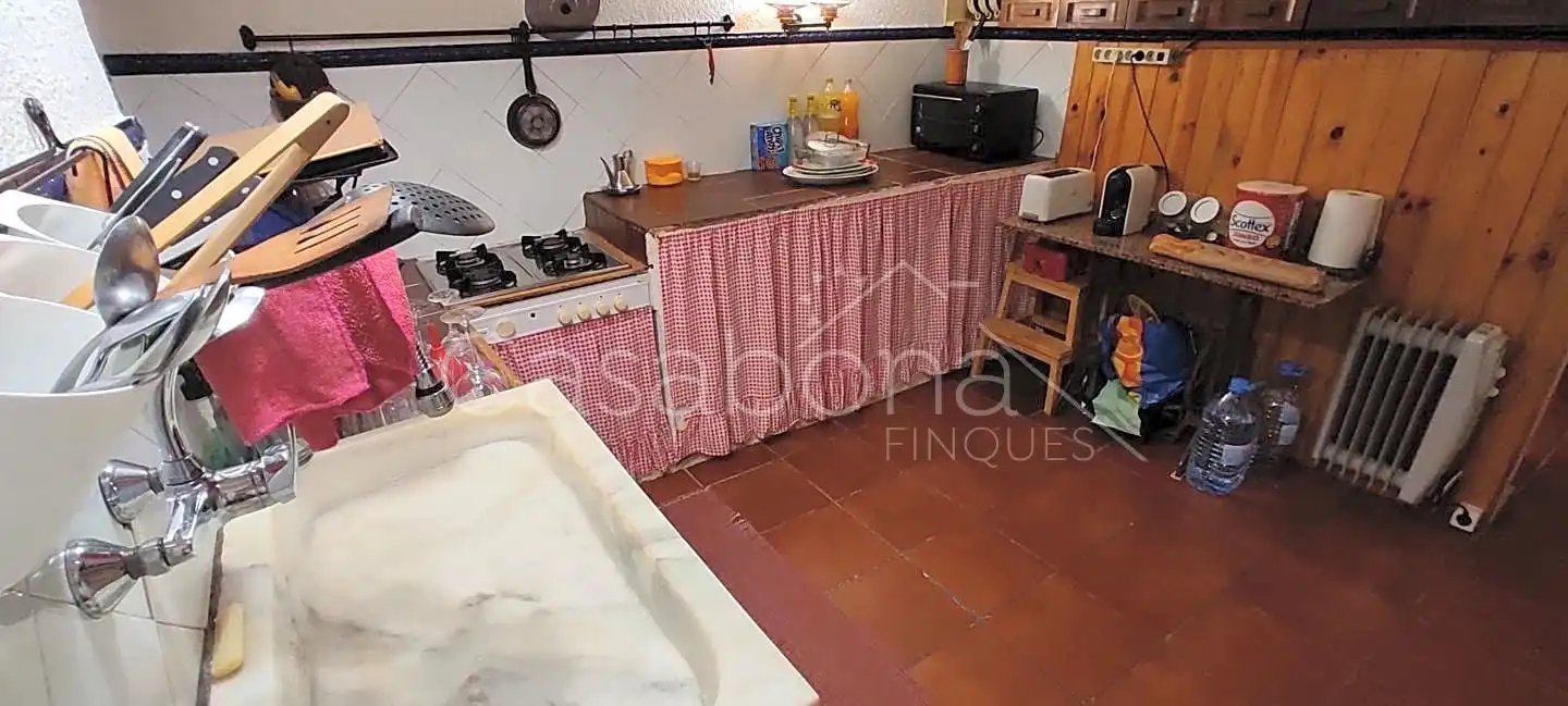 Cocina de Finca rústica en venta en Arbúcies con Jardín privado, Terraza y Amueblado
