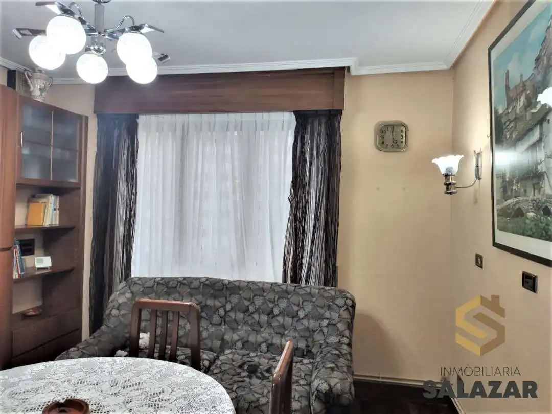 Sala d'estar de Pis de lloguer en Bilbao  amb Calefacció, Terrassa i Balcó