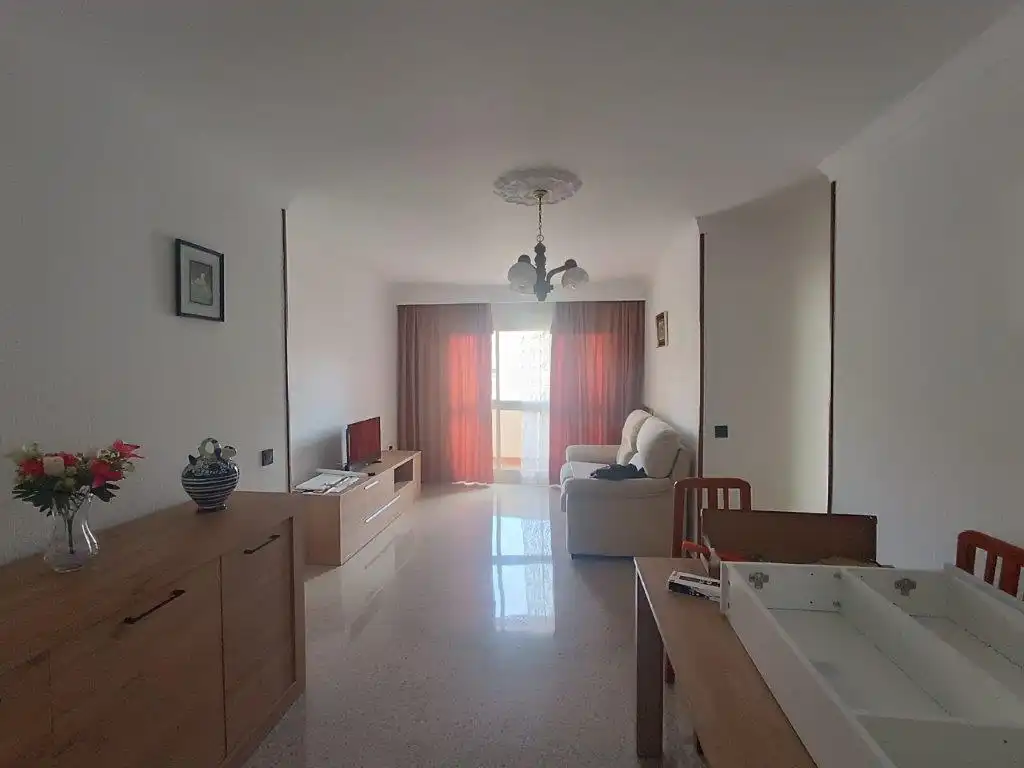 Sala de estar de Piso de alquiler en Málaga con Terraza y Amueblado