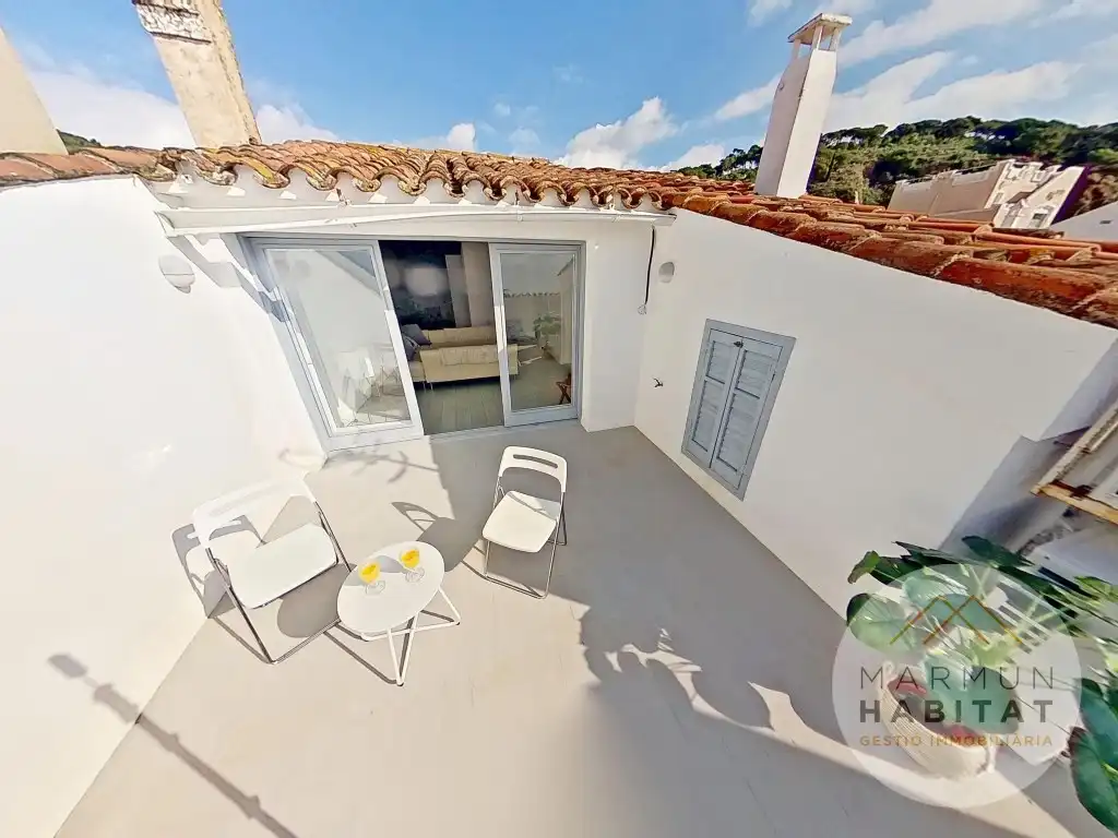 Terraza de Casa o chalet de alquiler en Caldes d'Estrac con Terraza, Piscina y Amueblado