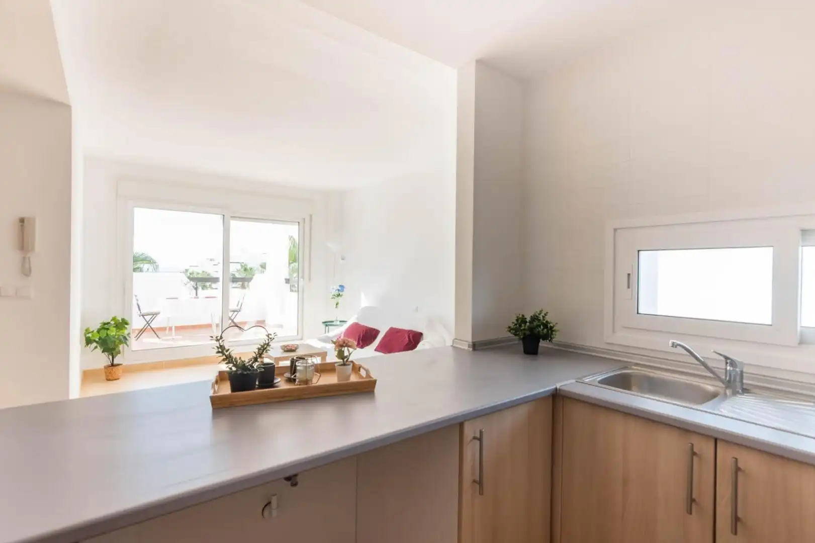 Küche von Dachboden zum Verkauf in Torre-Pacheco mit Privatgarten, Terrasse und Möbliert