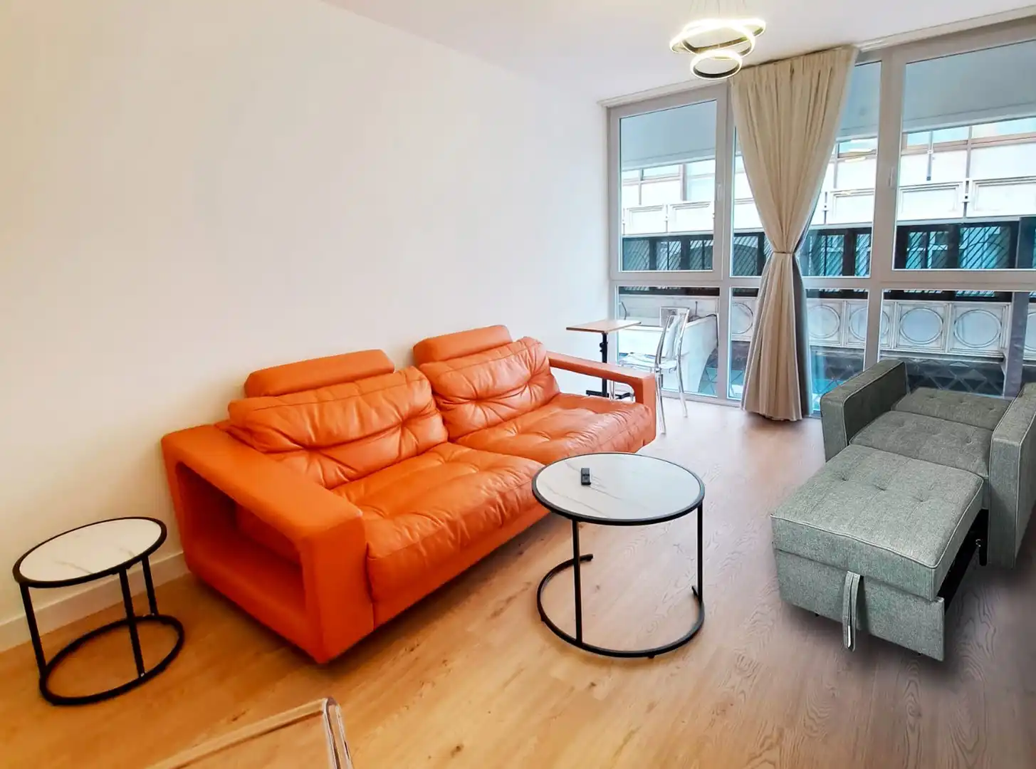 Living room of Flat for rent in Huelva  with Air Conditioner, Heating and Furnished