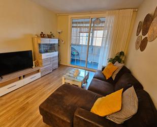 Living room of Flat for sale in L'Hospitalet de Llobregat  with Air Conditioner, Parquet flooring and Furnished