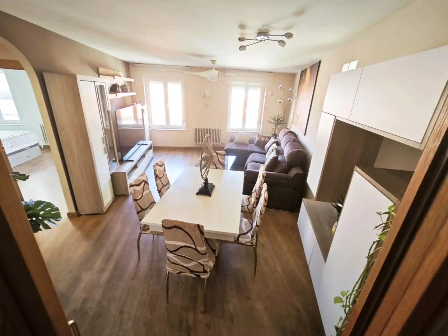 Wohnzimmer von Wohnung zur Miete in Salamanca Capital mit Balkon