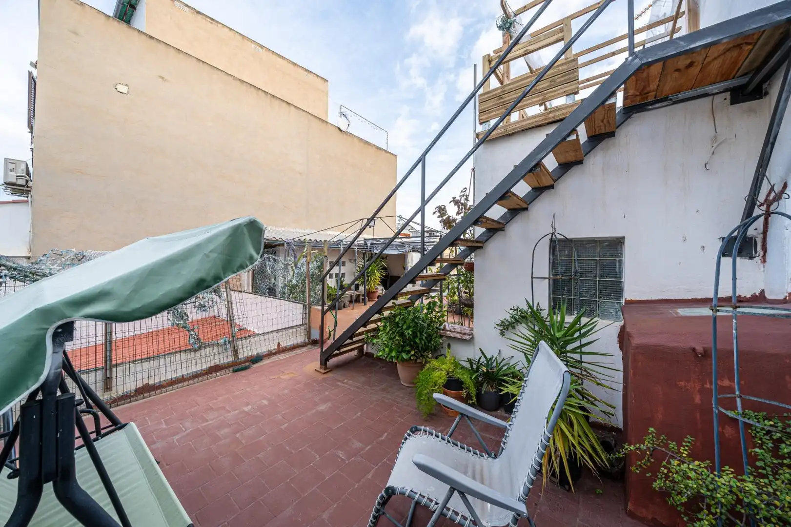 Terraza de Casa adosada en venta en  Palma de Mallorca con Aire acondicionado, Calefacción y Jardín privado