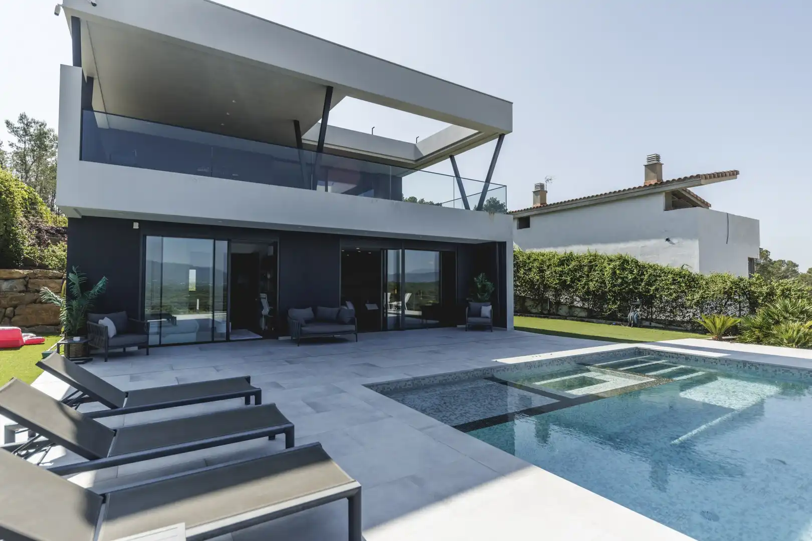 Exterior view of Houses for sale in Sant Julià de Ramis  with Air Conditioner, Heating and Terrace