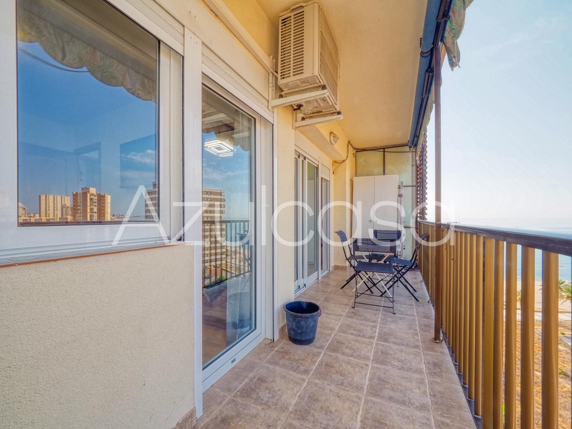 Balcony of Flat for sale in El Campello  with Air Conditioner, Terrace and Community pool