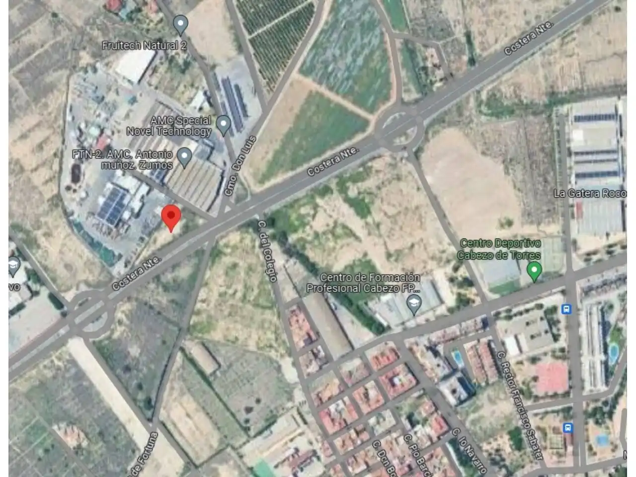 Vista exterior de Terreny industrial en venda en Murcia