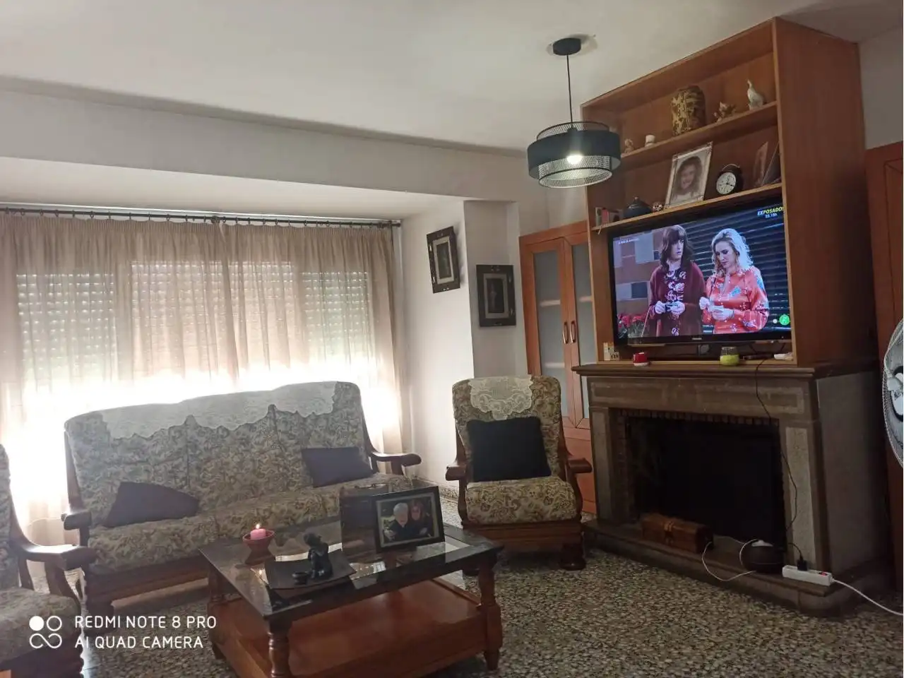 Wohnzimmer von Wohnung zum Verkauf in Oliva mit Klimaanlage, Möbliert und Balkon