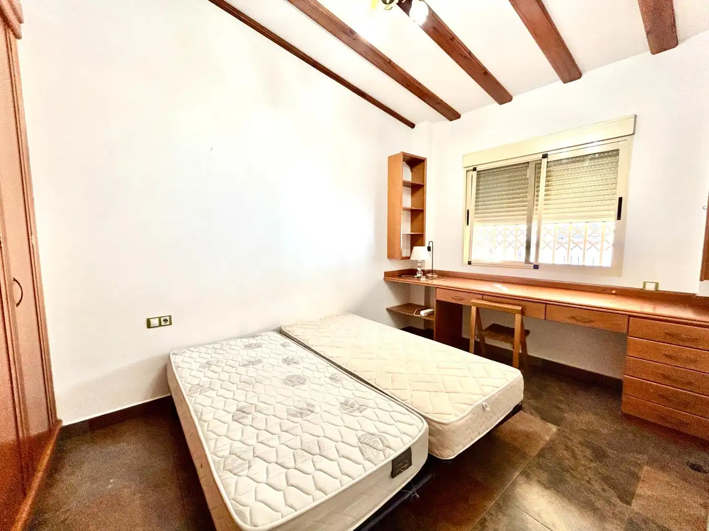 Schlafzimmer von Haus oder Chalet zur Miete in Rafelbuñol / Rafelbunyol mit Klimaanlage, Heizung und Privatgarten