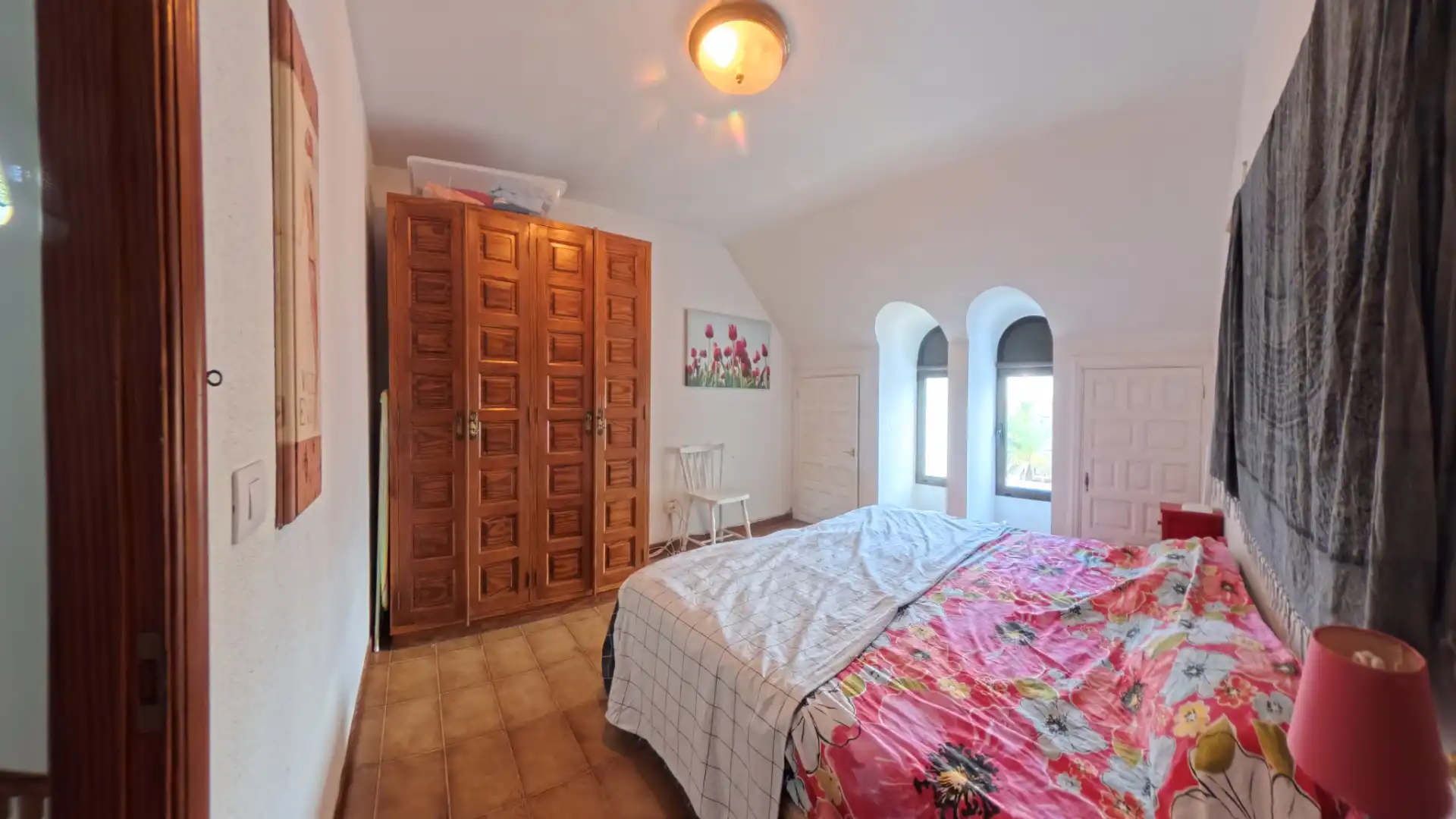 Schlafzimmer von Maisonette zum Verkauf in Arona mit Terrasse, Möbliert und Ofen