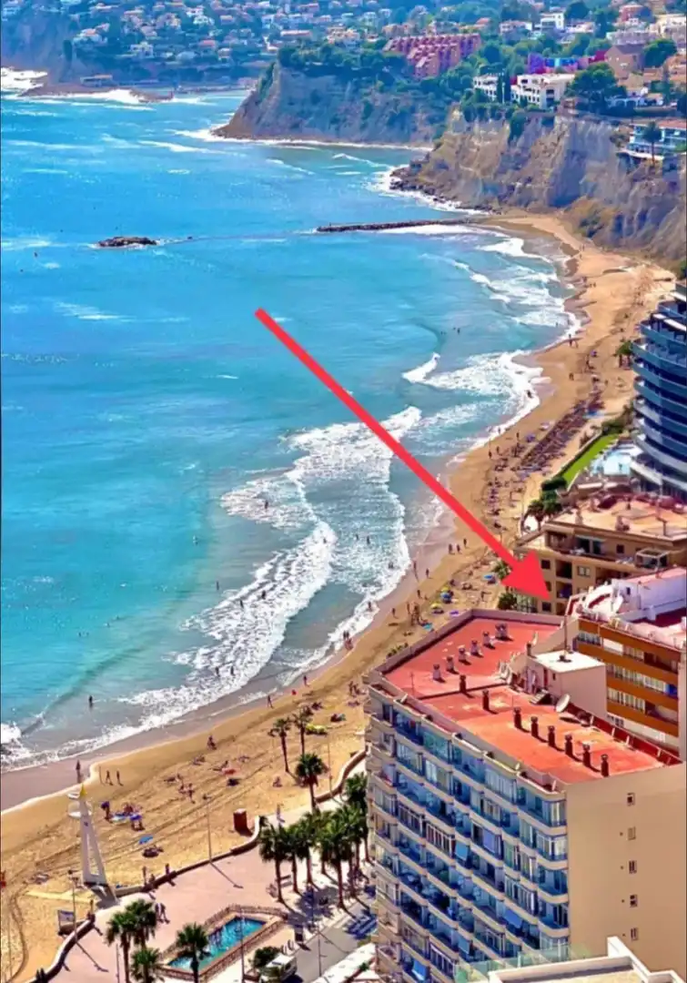 Außenansicht von Wohnungen zum Verkauf in Calpe / Calp mit Klimaanlage, Terrasse und Möbliert