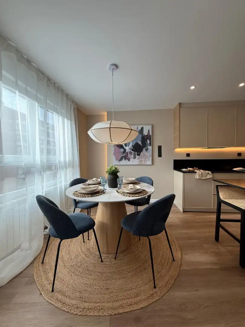 Dining room of Flat for rent in Salamanca  with Heating, Parquet flooring and Terrace
