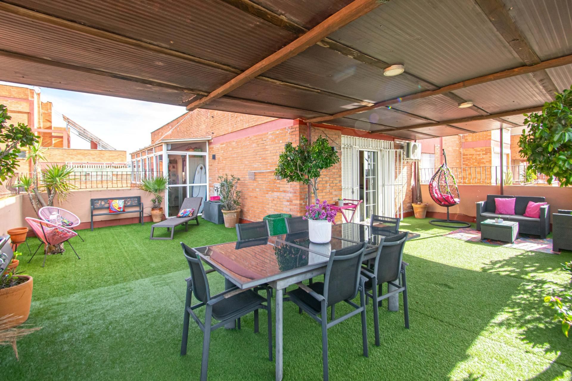 Terrace of Attic for sale in  Sevilla Capital  with Air Conditioner, Parquet flooring and Terrace