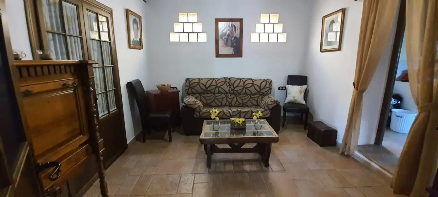 Sala de estar de Casa o chalet en venta en San Roque con Jardín privado, Terraza y Piscina