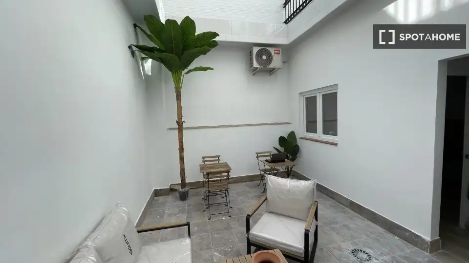 Terraza de Piso de alquiler en Málaga con Aire acondicionado, Calefacción y Amueblado