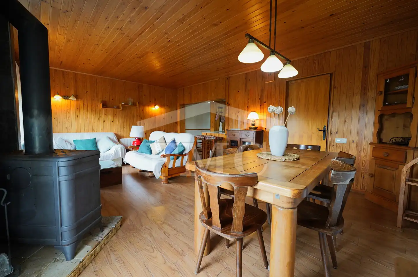 Sala de estar de Piso en venta en Alp con Calefacción, Parquet y Terraza