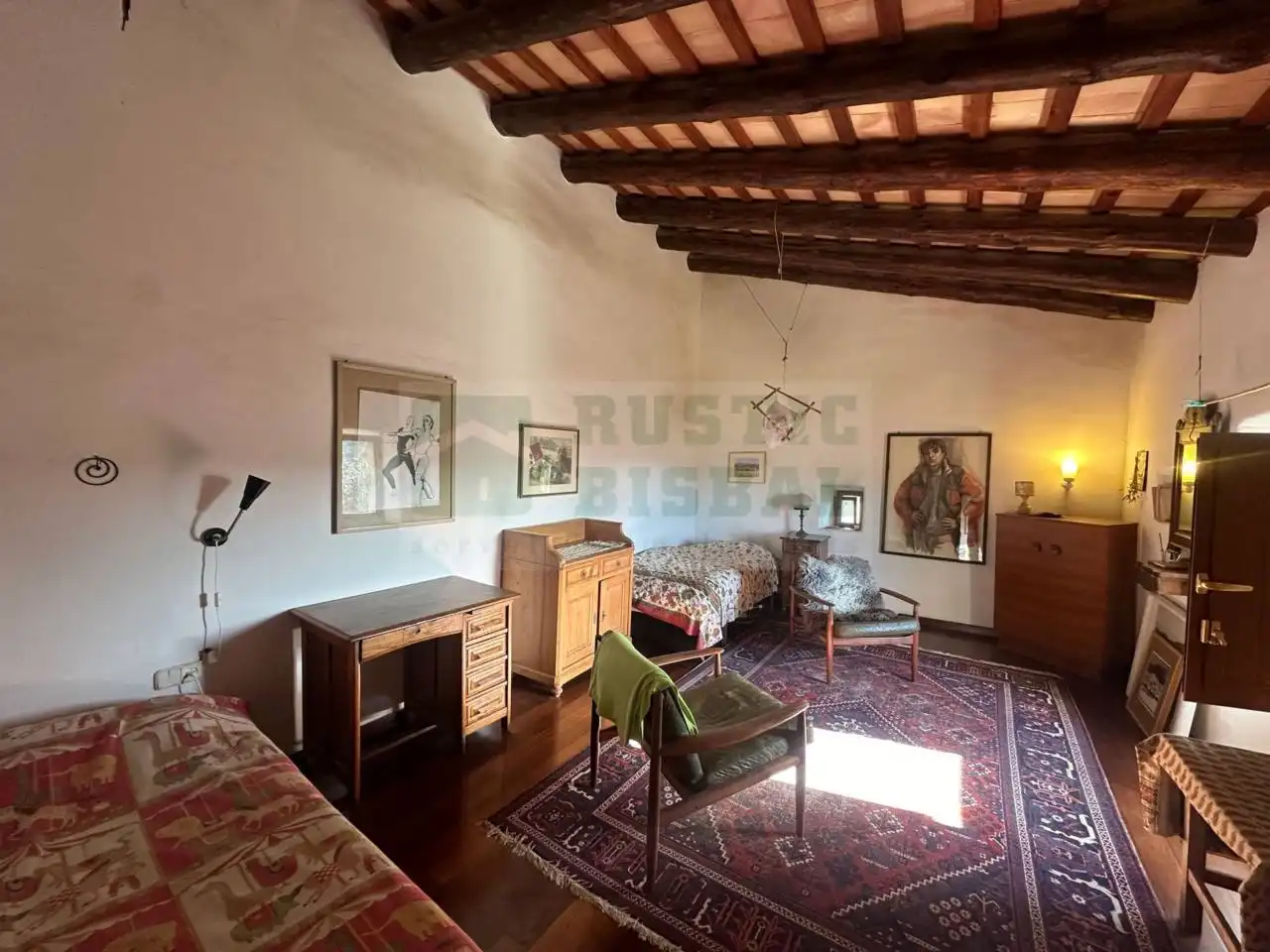 Sala de estar de Finca rústica en venta en Quart con Jardín privado