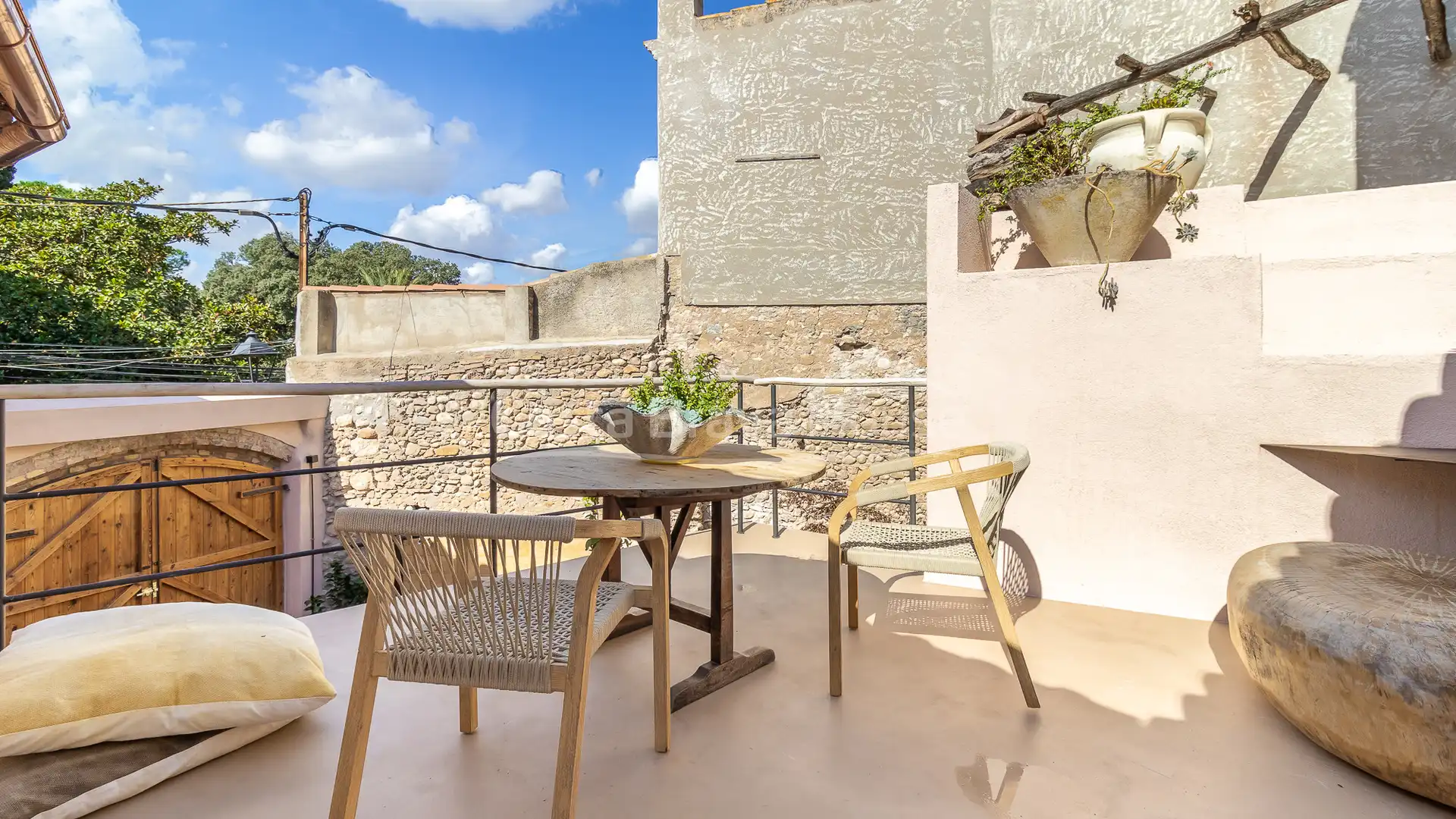 Terrasse von Country house zum Verkauf in Ventalló mit Klimaanlage, Heizung und Privatgarten