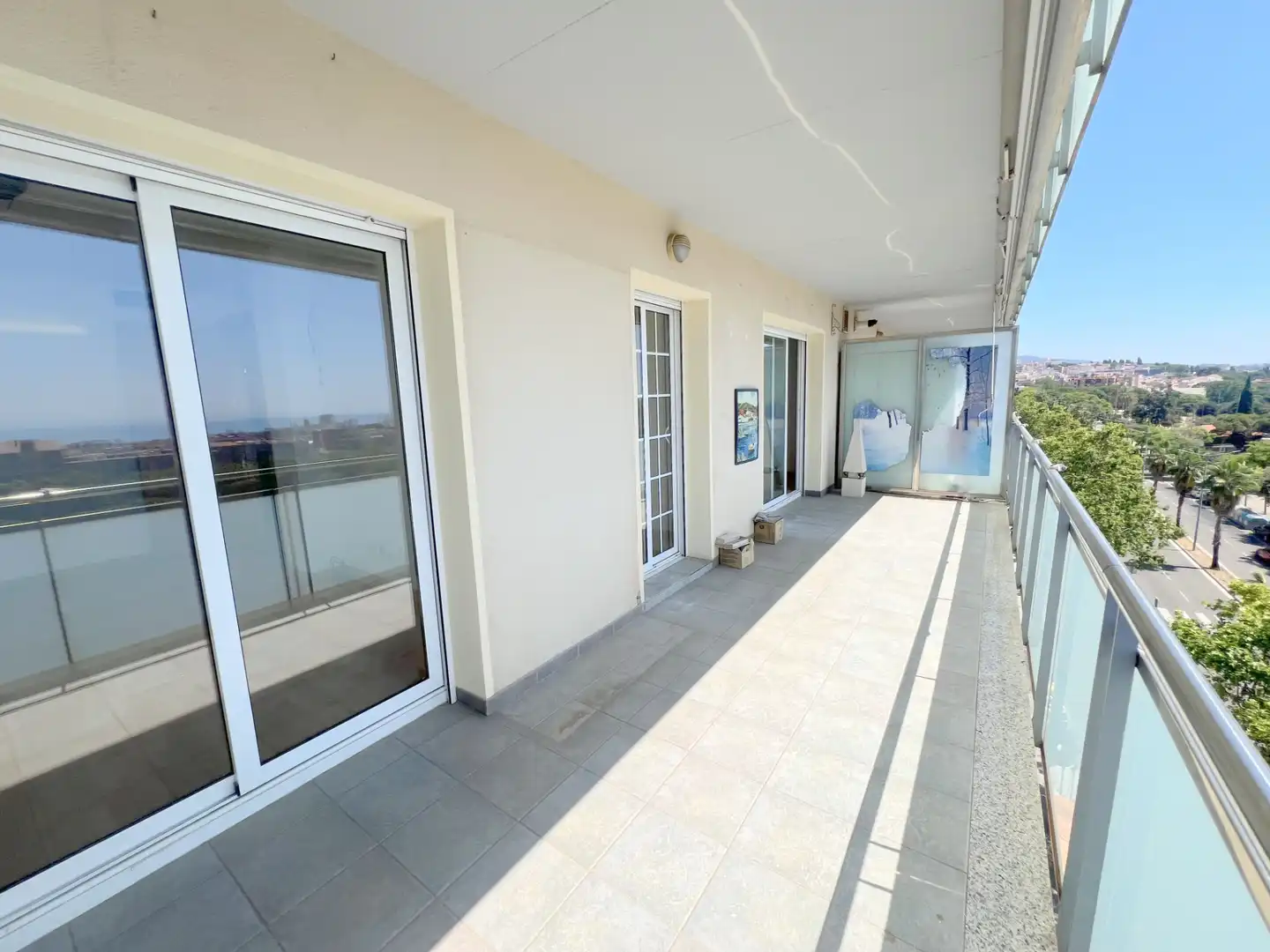 Terraza de Piso de alquiler en Mataró con Aire acondicionado, Calefacción y Parquet