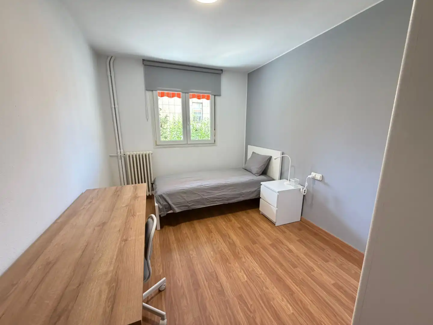 Bedroom of Flat for rent in Lleida  with Air Conditioner, Heating and Parquet flooring