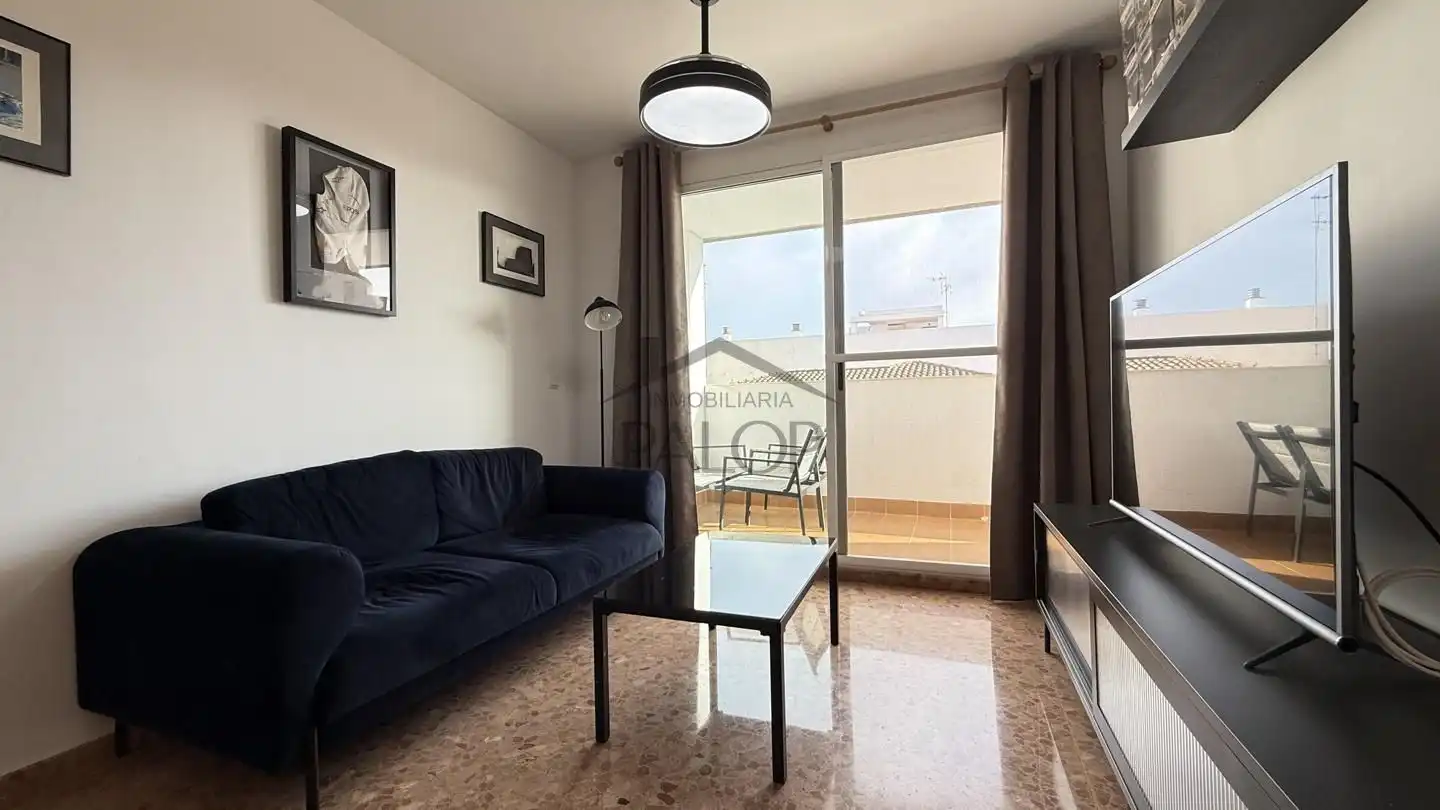 Wohnzimmer von Maisonette zum Verkauf in La Pobla Llarga mit Klimaanlage und Terrasse