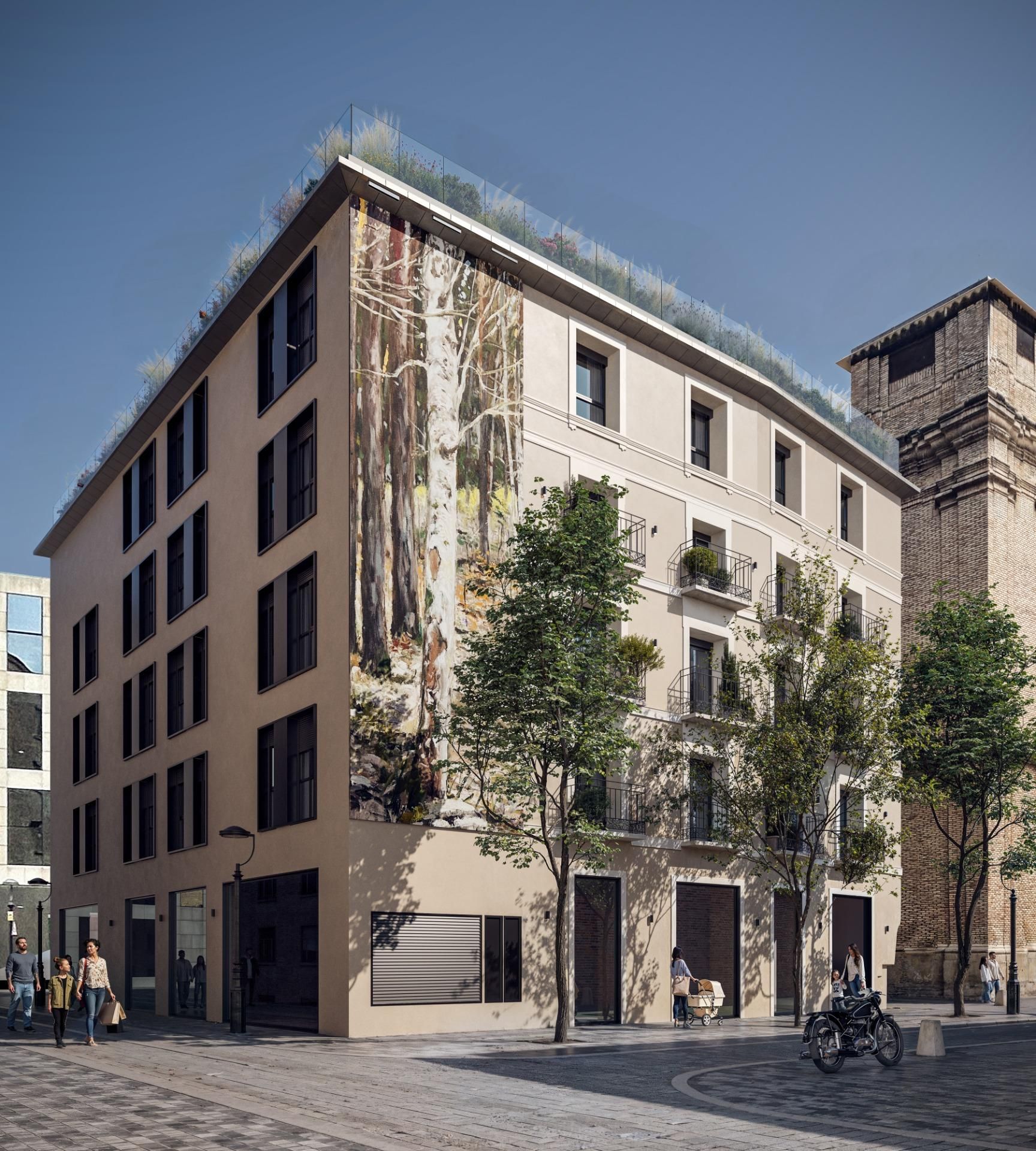 Exterior view of Flat for sale in  Zaragoza Capital  with Air Conditioner and Heating