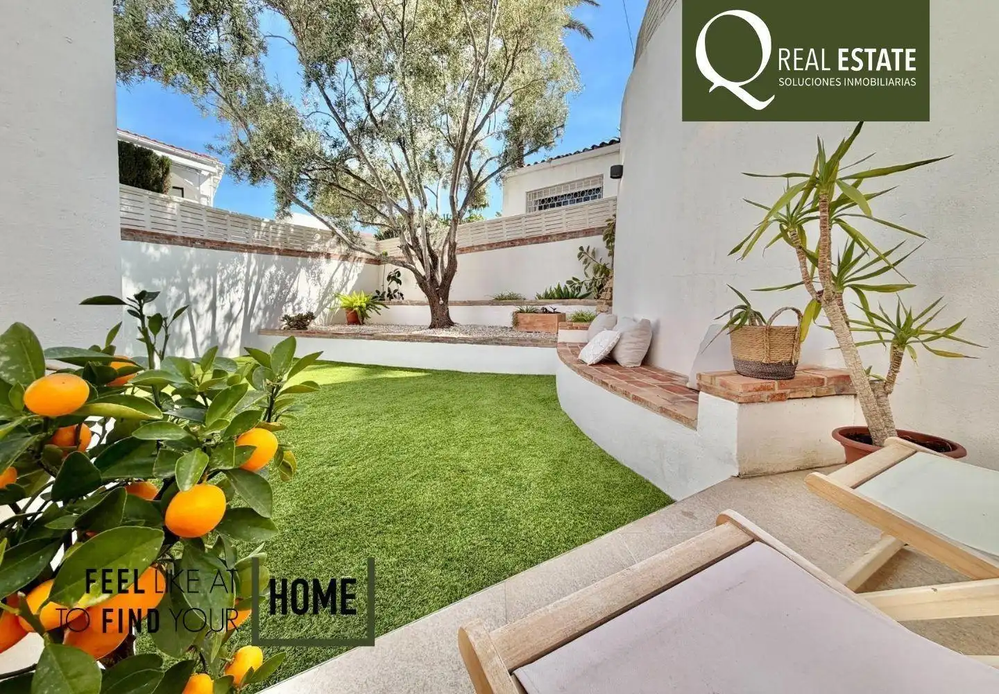 Garden of Houses for sale in El Campello  with Air Conditioner, Heating and Private garden